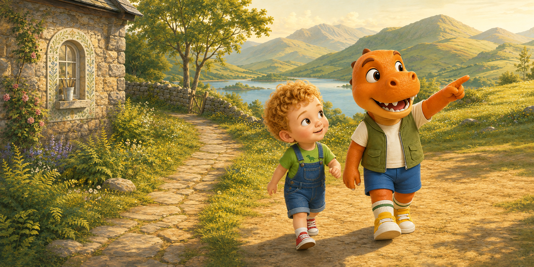 Out in Adventure Valley, the morning was ready. Rex grinned his bright, clean grin. The end.